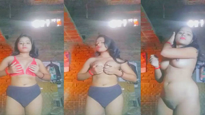 Rustic beauty's virgin pussy and tits on camera