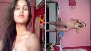 Naked couple indulges in passionate lovemaking session