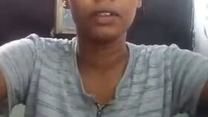 Tamil girl takes luxurious bath while being adorable