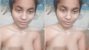Watch a stunning Indian babe take a shower in this erotic video