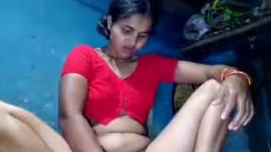 Indian country girl pleasures herself in a video