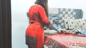 Sobia Nasir's seductive performance with an elderly man in a low-lit room