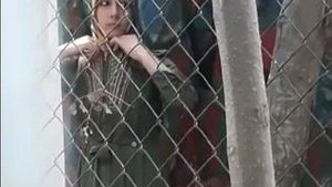 In the open air: A Muslim girl enjoys sex