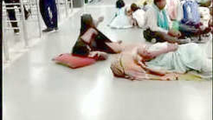 Bhabi masturbates in public with her fingers