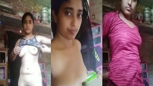 Video of a village girl from India in secret