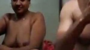 Desi Indian Mumbai Husband Satisfies Wife plays With wet Oral Sex