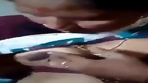 Tamil maid aunty showing boobs to boss