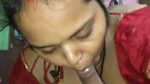 Married Indian wife gives a sensual blowjob in this video