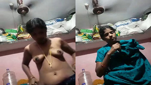 Indian wife's boobs get exposed in exclusive video