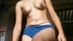 Indian village girl's pussy and ass on full display