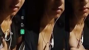 Indian girl her big boobs to her lover