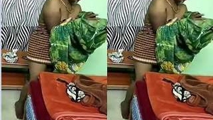 Tamil wife in exclusive video wears clothes after sex