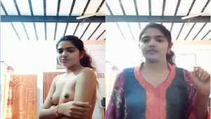 Exclusive Indian girl flaunts her boobs in a hot video