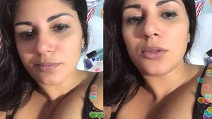 Indian Bhabi's festive celebration in a steamy video