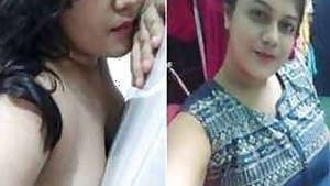 Indian girl exposes her XXX tits to receive some tips from fans