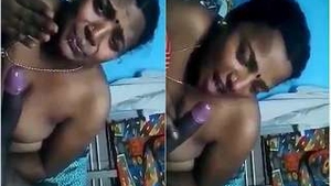 Indian bhabhi gives a blowjob in a mall